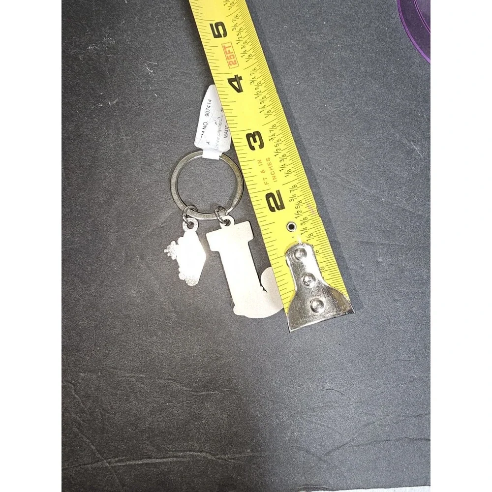 J Las Vegas Keychain Personalized Letter J Souvenir Metal Keyring J Vegas Gift